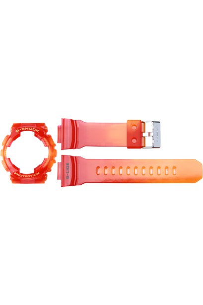 Casio G-Shock กรอบและสาย รุ่น GAX-100MSA-4A (สีส้มกึ่งใส)